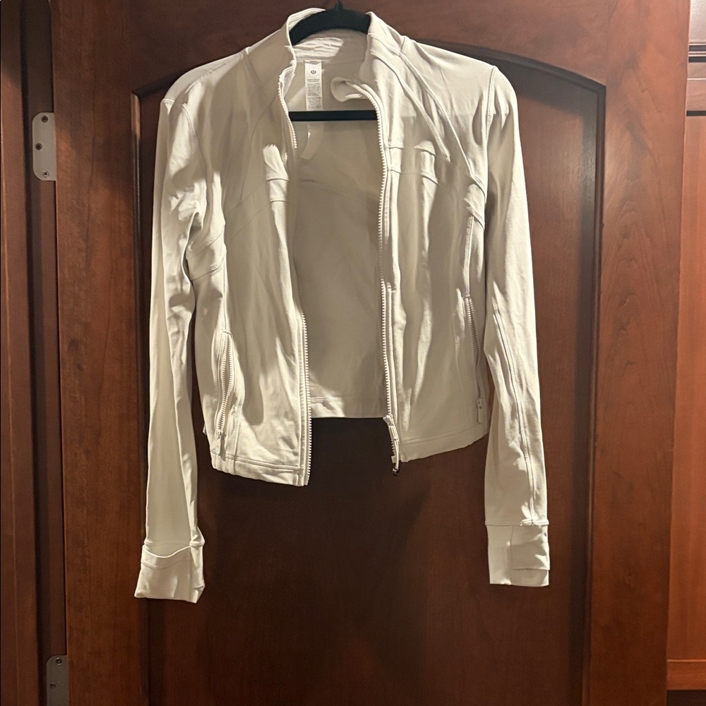 Lululemon Athletica White Cropped Define Jacket